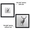 Americanflat 8x8 Square Picture Frames for Grid Gallery - Set of 6 and 9 - 4x4 with Mat or 8x8 without Mat - Square Grid Picture Frames - Shatter Resistant Glass - Hanging Hardware - Includes Easel - Black